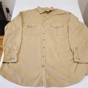Society of One 2XLT Tall Ripstop Utility Shirt Mens Big & Tall 60x36 Khaki Field